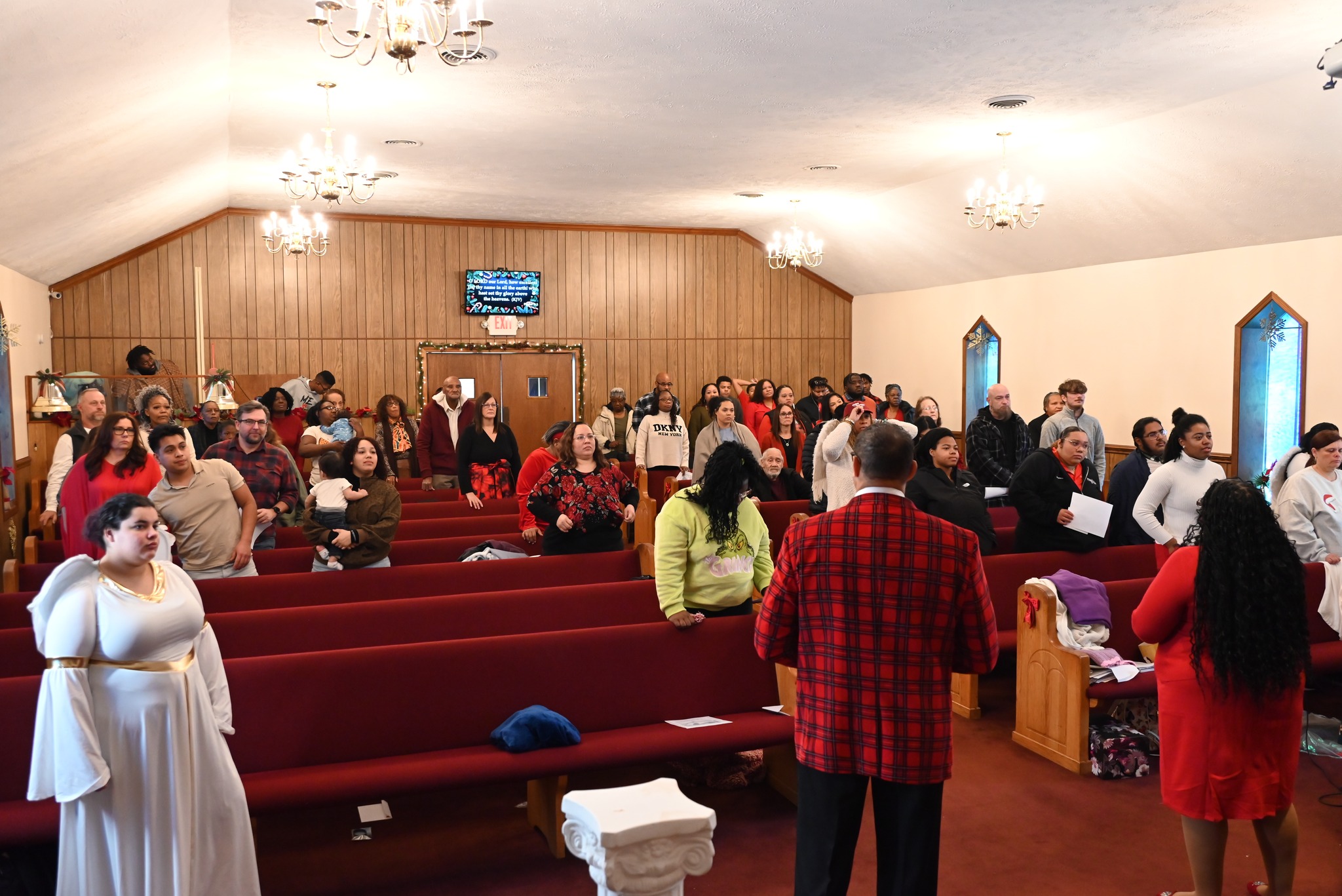 Our congregation gathered for worship